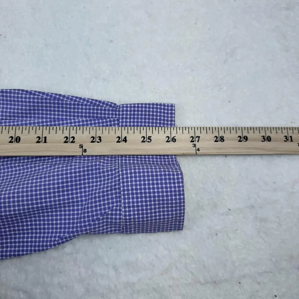 Ralph Lauren Shirt Mens Size 2XL Purple Check Long Sleeve Button Down Casual
